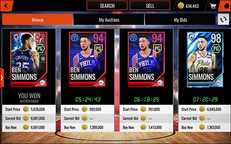 NBA Live Moible Ben Simmons PG